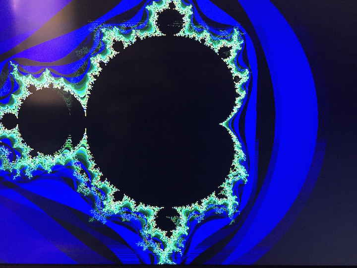 Mandelbrot example calculated by Parallella.