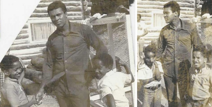 Muhammad Ali and the Hightower Brothers, circa 1972.