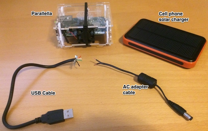 Give solar power to your Parallella with a few simple components.