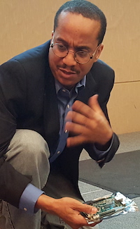 Ray Hightower with Pine64 at Flourish 2016, University of Illinois at Chicago Ray Hightower with Pine64 at Flourish 2016, University of Illinois at Chicago