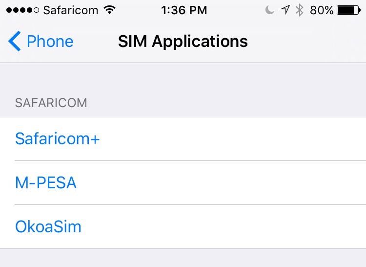 Safaricom SIM Applications