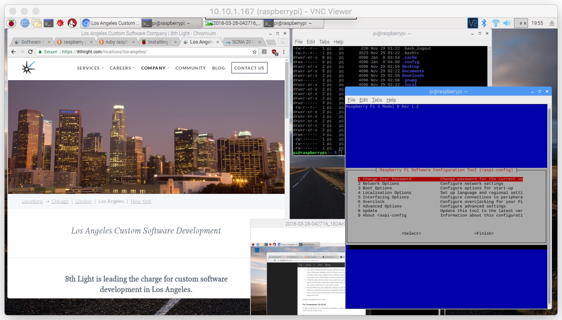 Raspberry Pi controlled via VNC