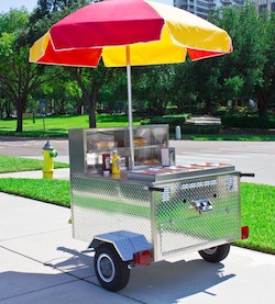 Owner is frank about selling hot dog wagon