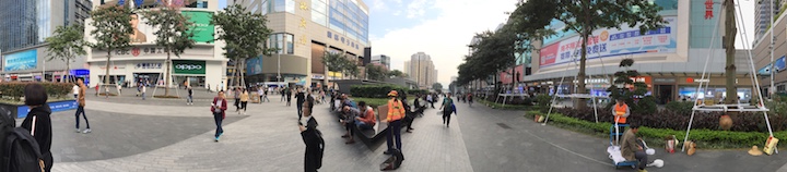 Huaqiangbei in Shenzhen, China Huaqiangbei in Shenzhen, China
