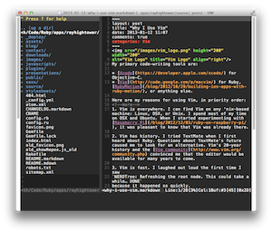 Vim on OSX